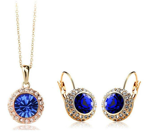 Wedding Crystal Jewelry Sets Vintage Moon River Rhinestone | VIVOCO Online Shop                                                                            