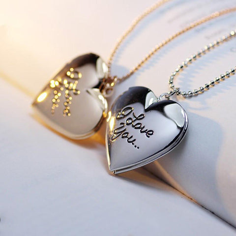 Heart Locket Necklace "I love you" | VIVOCO Online Shop                                                                            
