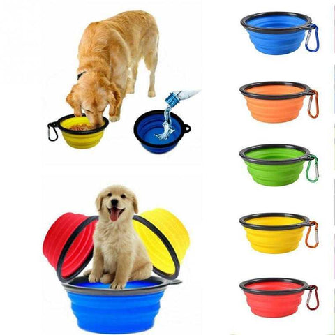 Pet Folding Collapsible Feeding Silicone Bowl | VIVOCO Online Shop                                                                            