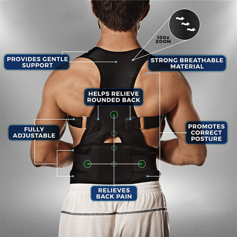 All-In-One Universal Adjustable Magnet Therapy Posture Corrector | VIVOCO Online Shop                                                                            