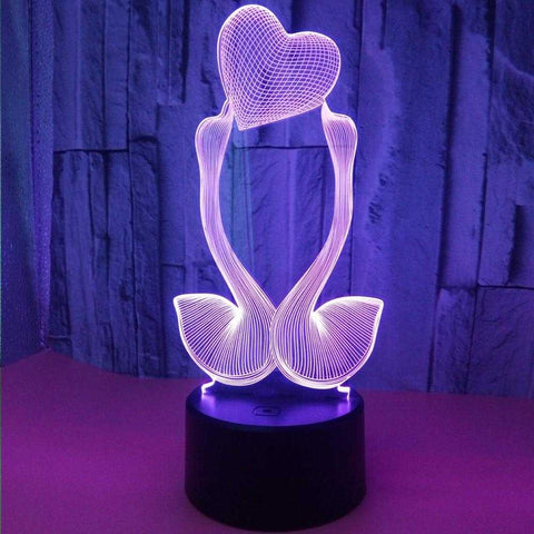 7 Color Change 3D Swans Hologram Lamp | VIVOCO Online Shop                                                                            
