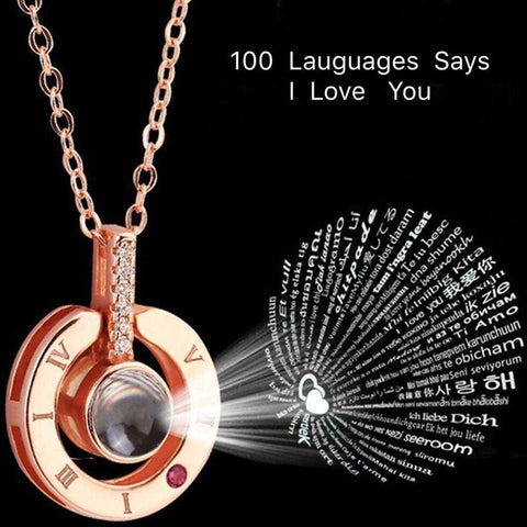 100 Languages Says I Love You Projection Necklace | VIVOCO Online Shop                                                                            