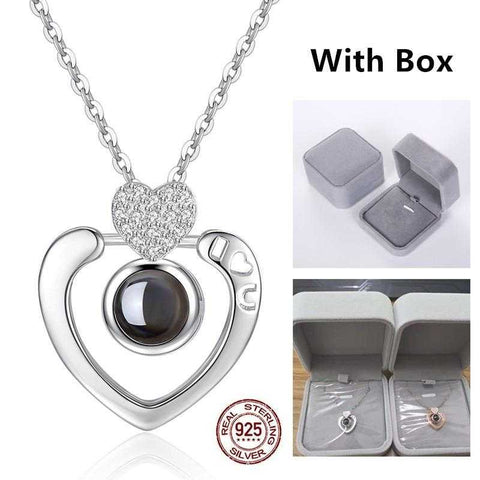 925 Sterling Silver Necklace  - "I Love You" in 100 Languages | VIVOCO Online Shop                                                                            