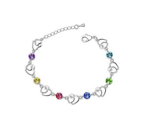 Hollow Heart Charm Chain Bracelet | VIVOCO Online Shop                                                                            